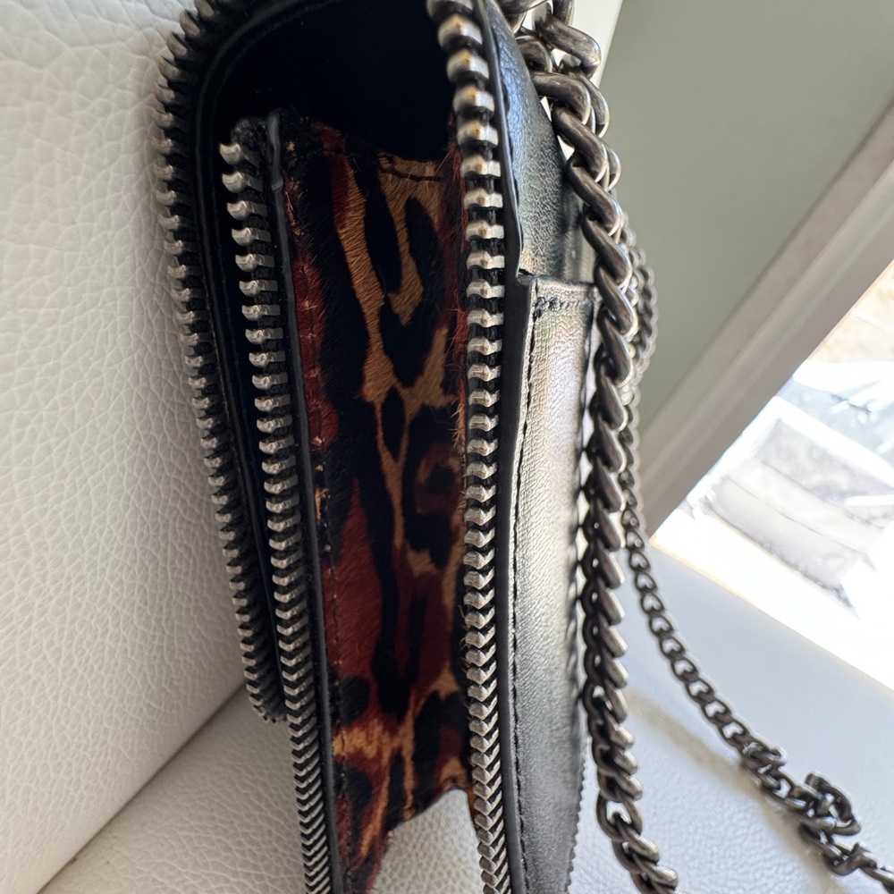 Kurt Geiger Leopard Print Crossbody Mini Handbag - Picture 8 of 12